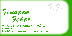 timotea feher business card